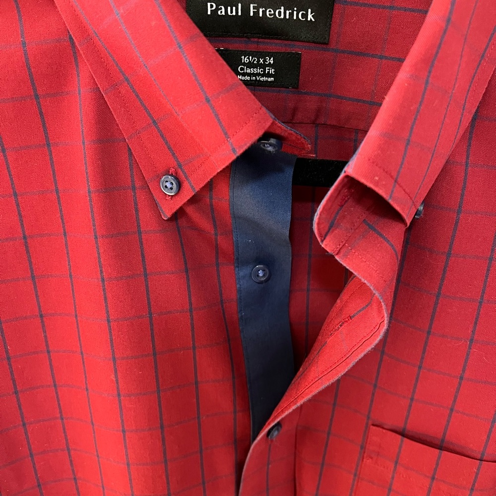 NWT Paul Fredrick Button Down Long Sleeve